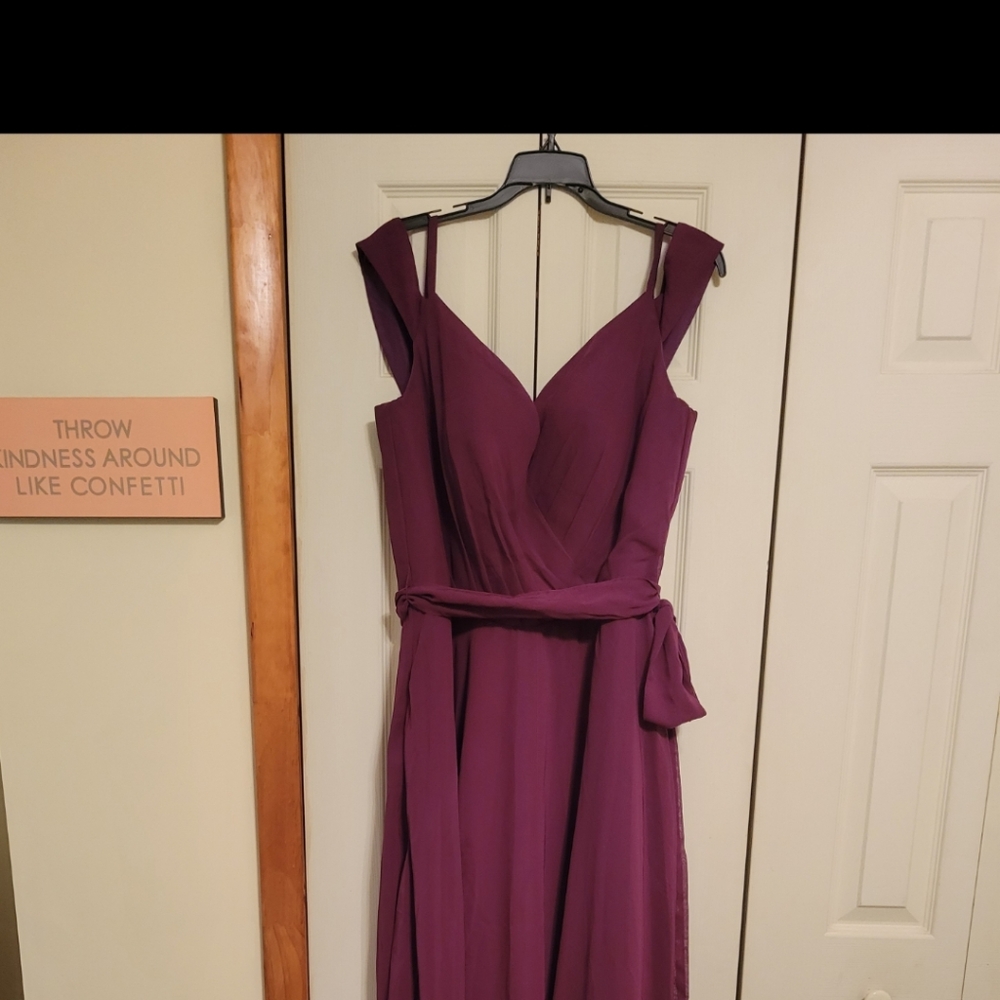 Plum bridesmaid dress